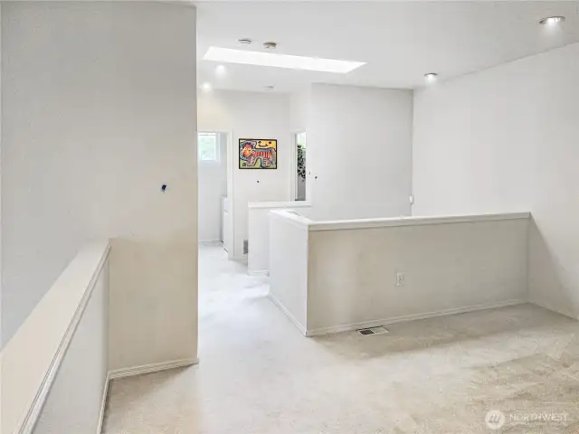 Additional view from the primary bedroom with overlook to the left.
