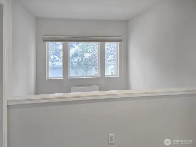High ceilings allow for so much light in this unit with views to the living room.