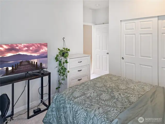 Additional view of second bedroom and closet.