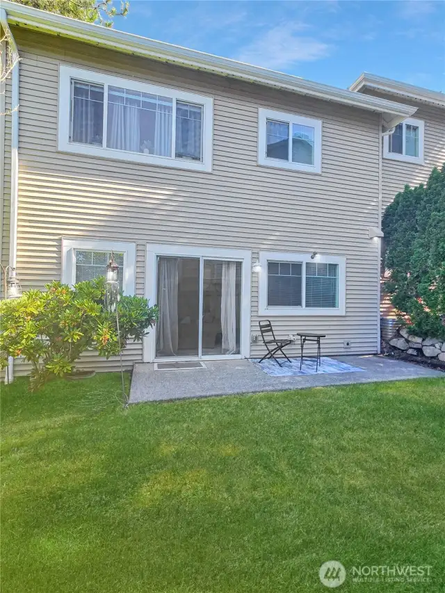 The rear of the home provides a tranquil setting for you to enjoy!