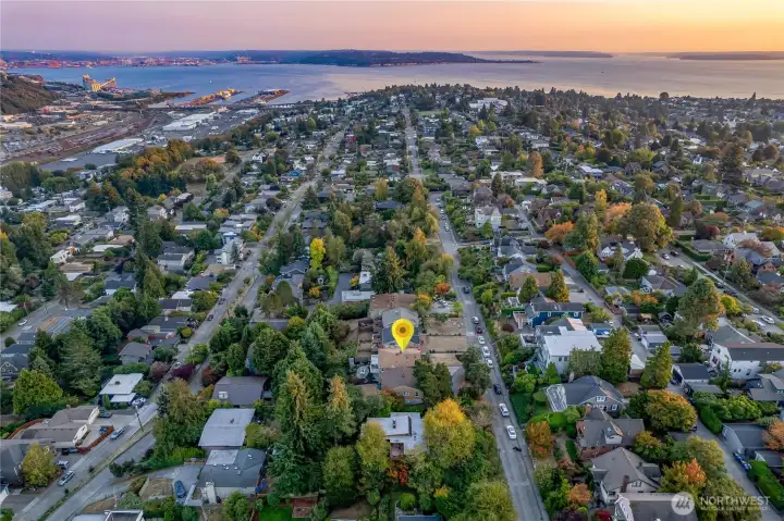 Interbay. Downtown Seattle.