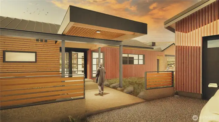 Rendering of the Home Plans for Lot 8 in the Meadows