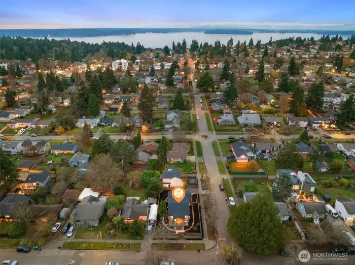 Sought after corner lot allows for some privacy and wider open spaces