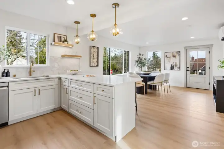 Ample cabinetry for storage!