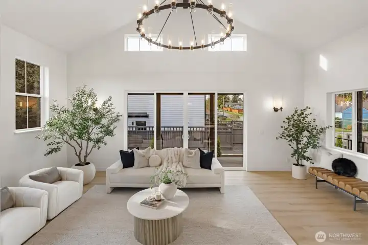 This beautiful living room exudes grandeur and will check all your boxes!