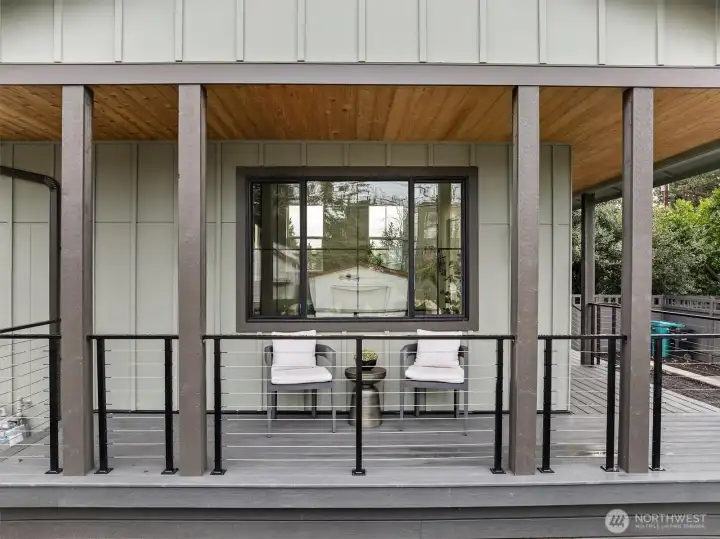 You'll love coming home and relaxing here in the warmer months ...