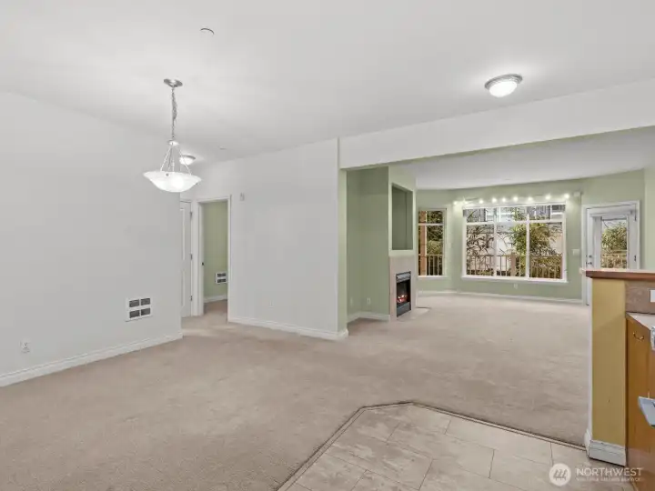 The ideal floorplan is perfect for having guests over and entertaining.