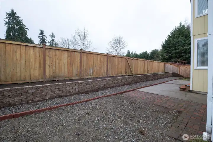 We left this canvas blank so that you can create your own oasis in the back yard