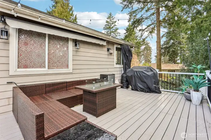 Back of home upper deck