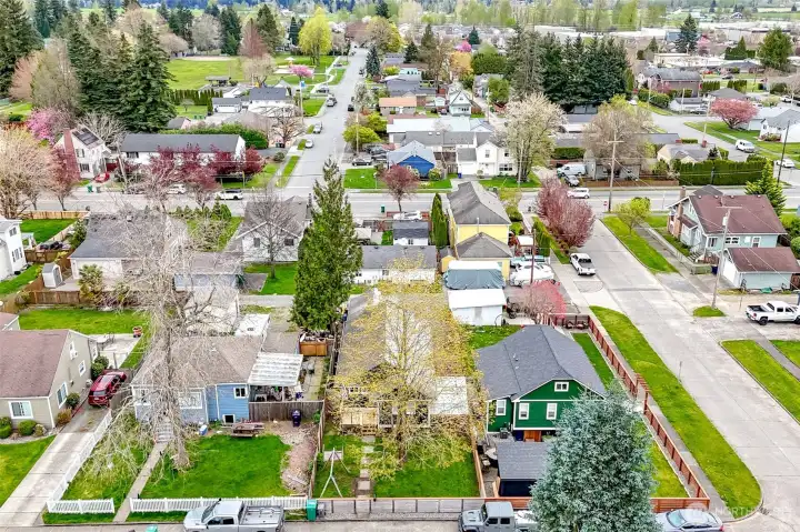 About a 6 minute walk to MacFarland Park and Down Town is about a 14 minute walk