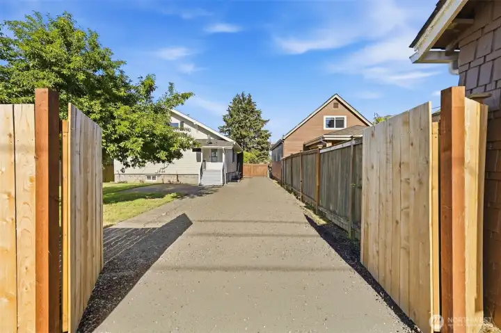 A versatile outdoor area featuring RV parking, ideal for recreational vehicles or extra parking needs.