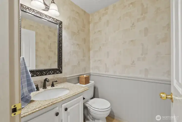 half bath in down stairs hallway