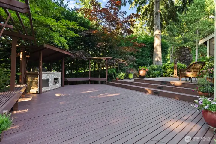 deck in back yard
