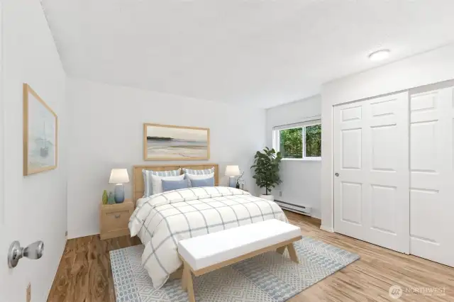 Virtually Staged Bedroom