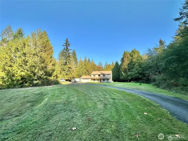 Over 5 acres with 2 homes.