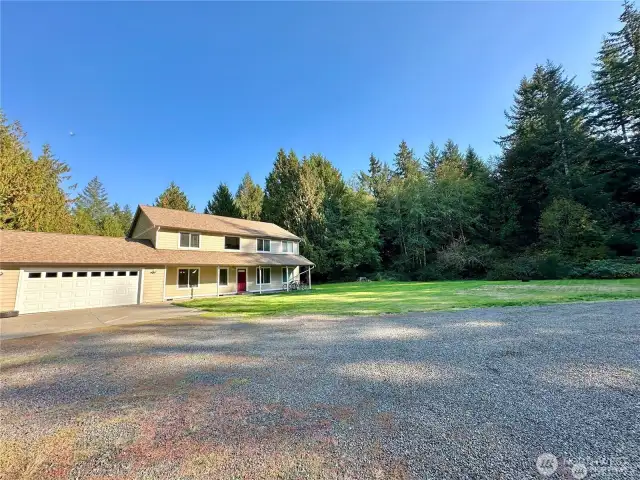 Large yard with plenty of parking.