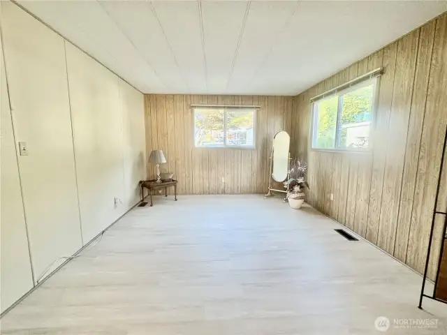 Spacious primary suite.