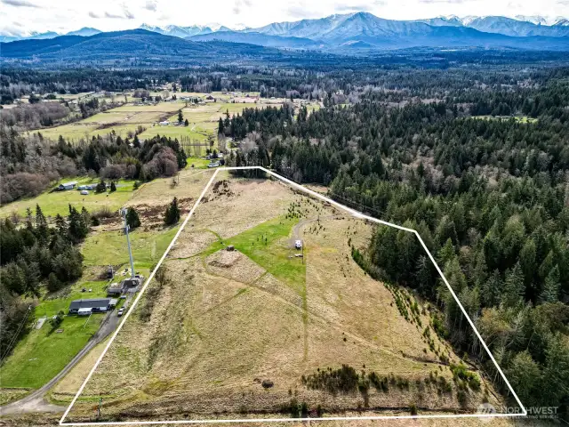 Looking south
