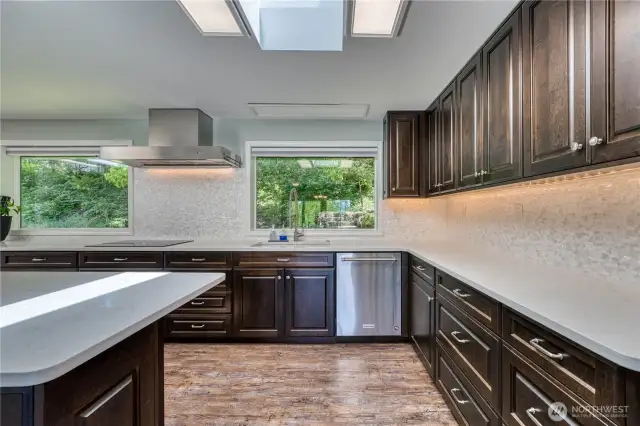 Custom Soft-Close cabinets with Le Mans turnstyle
