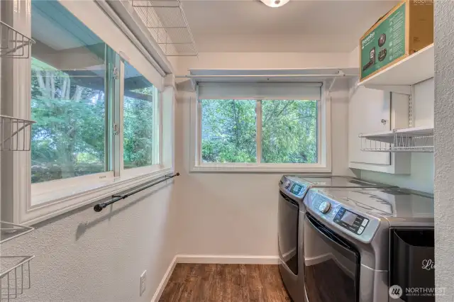 Utility Room. Washer and Dryer convey