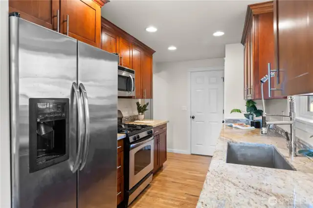 Lovely kitchen with stainless steel appliances