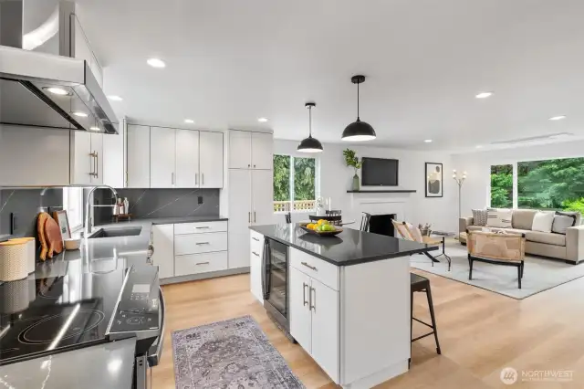 Open plan living.