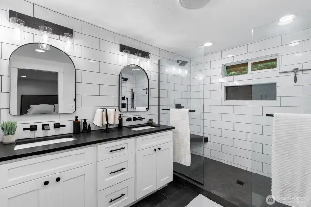 Primary attached bathroom