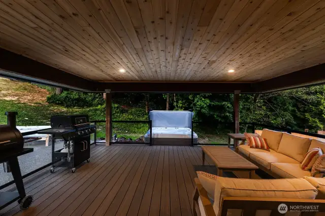 Back deck entertaining space