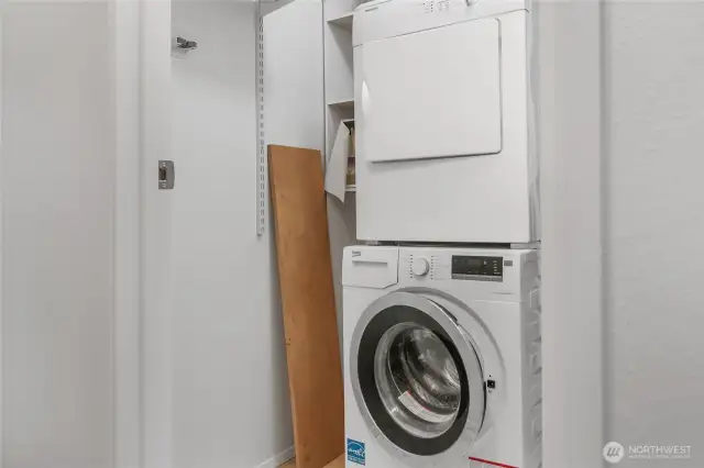 Convenient in-unit washer & dryer included in sale.
