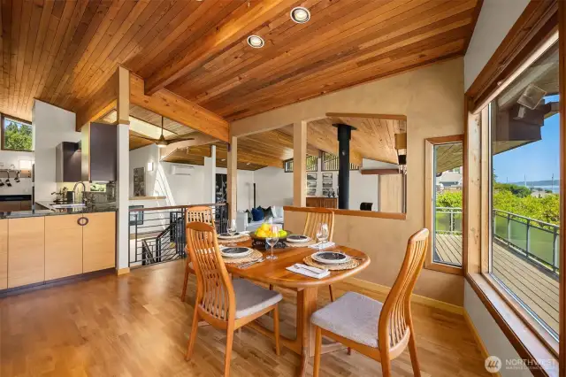 Architectural design abounds in the gorgeous home!