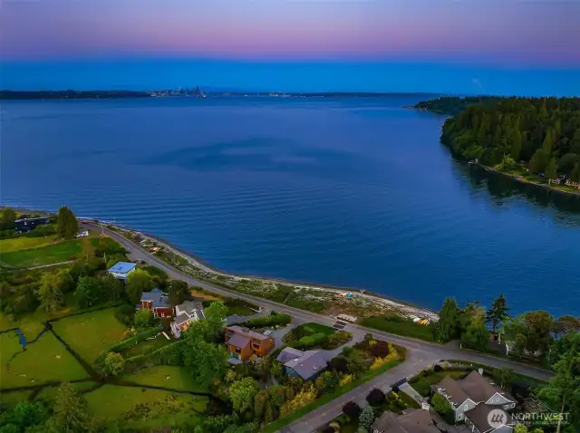 Overhead view of Murden Cove