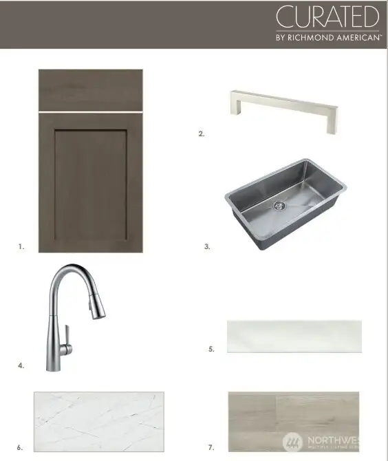 Sample of Lot 103's finishes.