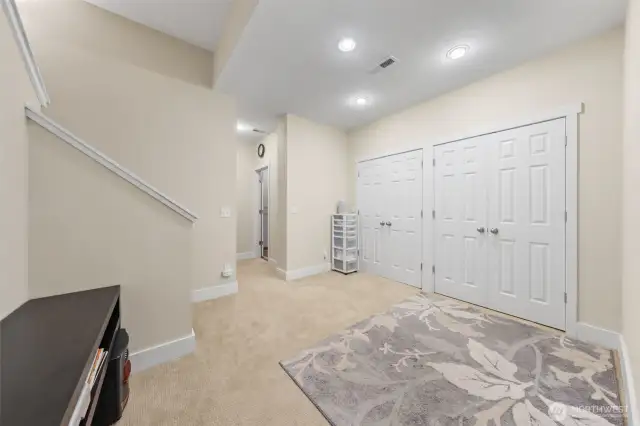 lower level entry with closet
