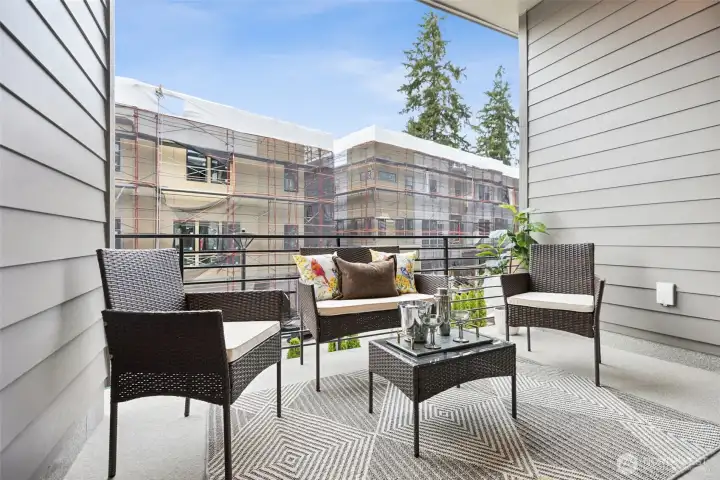 Covered patio off of Dining Room (Facade, Ext Colors, Interior Photos & Floor Plans for illustrative purposes only. Actual Facade, Ext Colors, Interiors & Floor Plans may differ.)