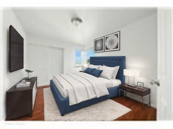 Upstairs 3rd Bedroom (virtually staged)