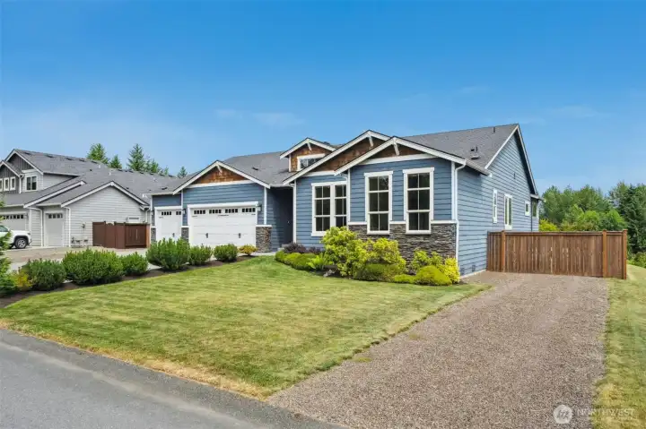 Spacious corner lot!
