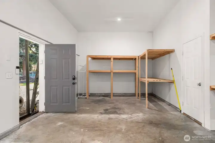 Other section of the garage.