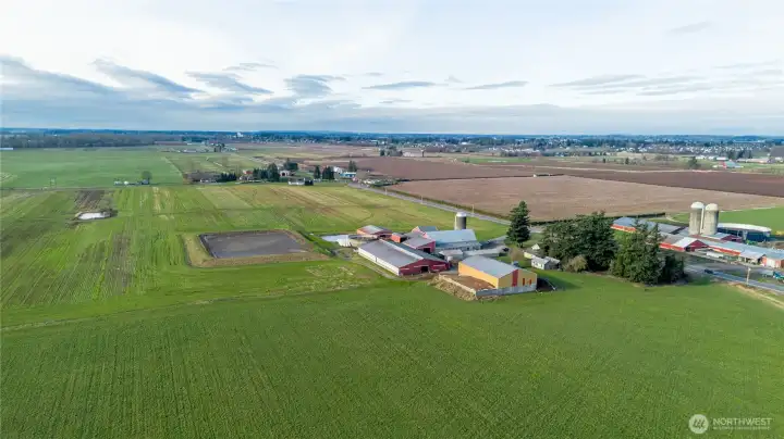 Another NW view of the land and buildings and bunker building
