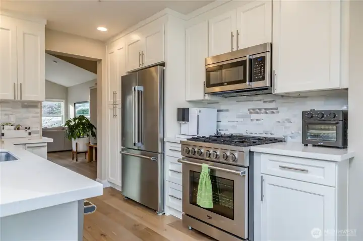 Thoughtfully designed kitchen with abundant storage and an open layout that flows effortlessly into the main living areas