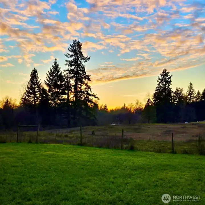 Beautiful Sunsets from front of the house