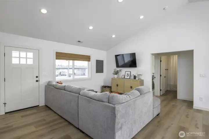 Notice how bright and clean this space is with the many upper lights as well