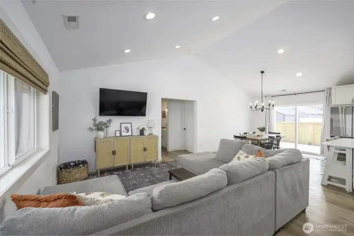 Plenty of room for comfortable gathering and entertainment