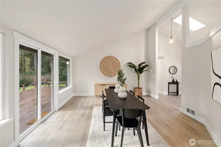 New lighting throughout