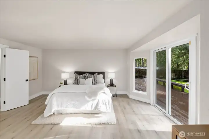 Slicer leading to back deck