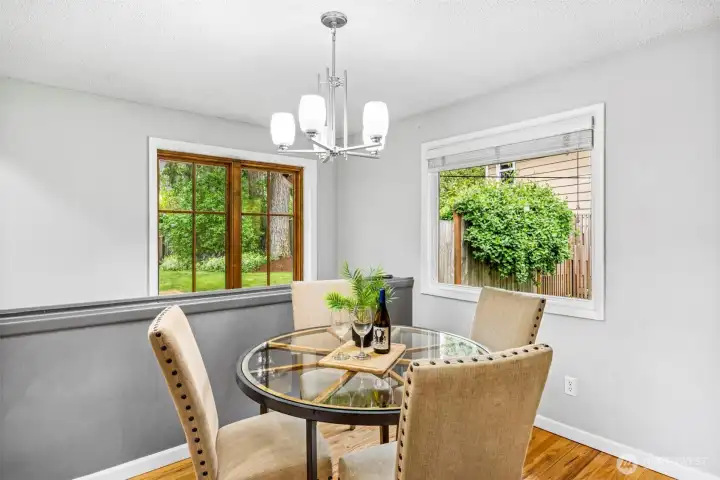 Stylish dining space with modern aesthetics