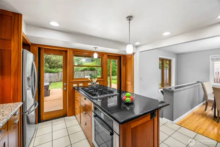 Another view of Kitchen with Natural Gas stove and oven