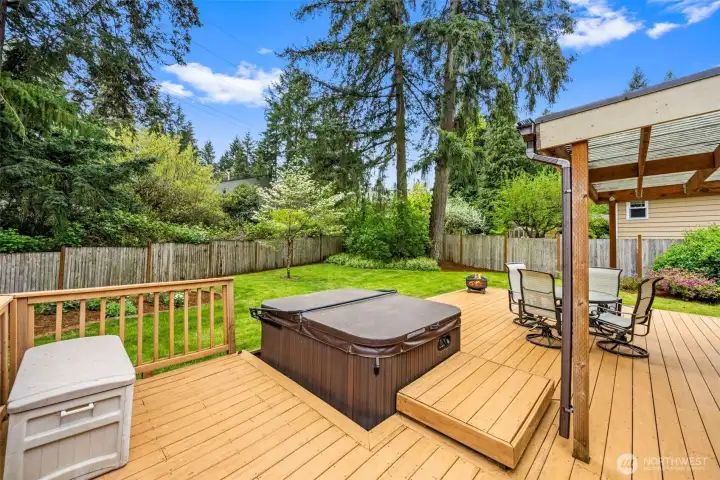 Hot tub included in the sale