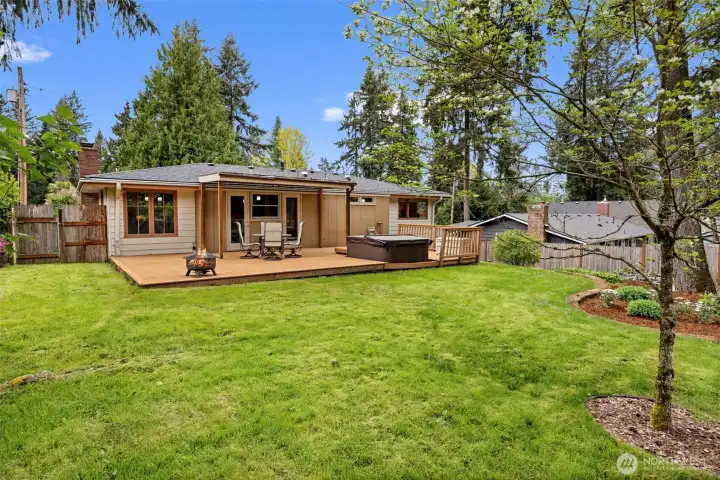 Another view of the backyard from the fence