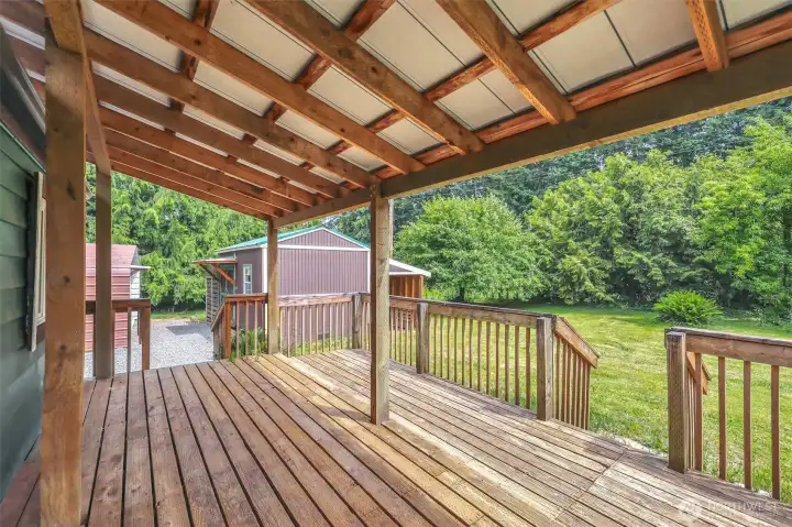 Back covered Deck.