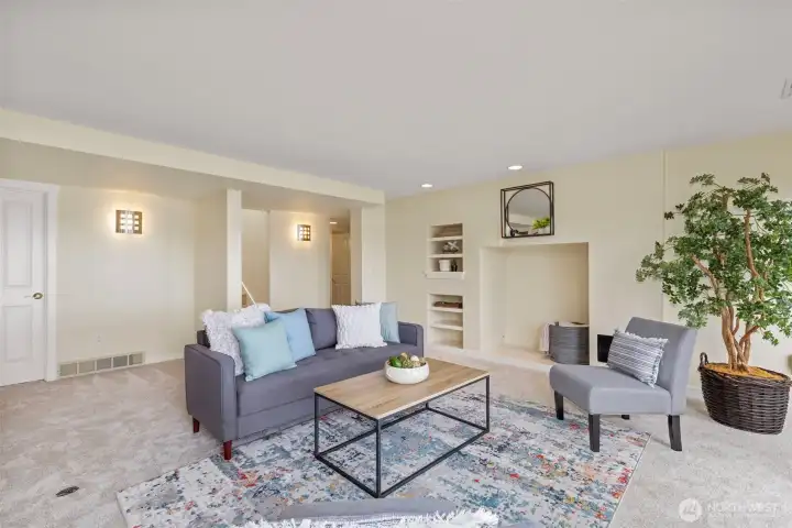 Spacious lower level Spacious lower level